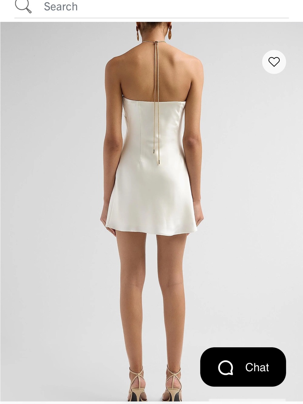 Retrofete Ebba Satin A-line halter Mini Dress - Picture 6 of 6